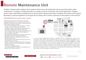 remote-maintenance-unit